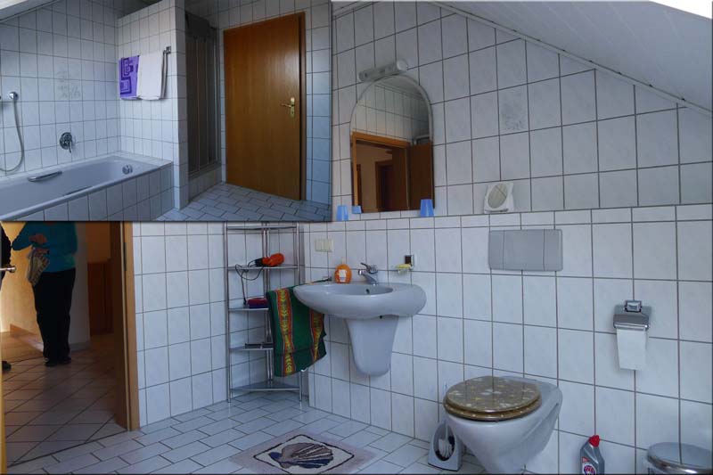 Giebelstadt Ferienwohnung Konrad: Bad